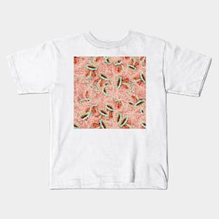 Red Jellyfish Repeat Kids T-Shirt